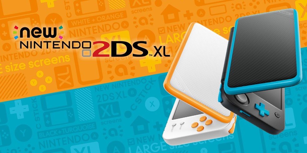 New Nintendo 2DS XLé compatível com cartuchos do clássico Nintendo DS — Foto: Divulgação/Nintendo