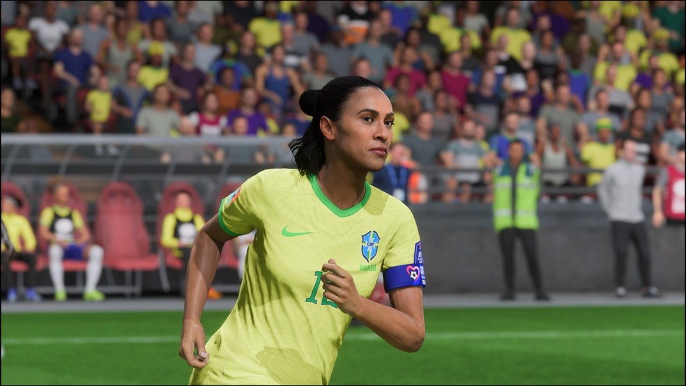  FIFA 23 trouxe Marta, craque feminina, para o videogame — Foto: Reprodução/Yuri Hildebrand
