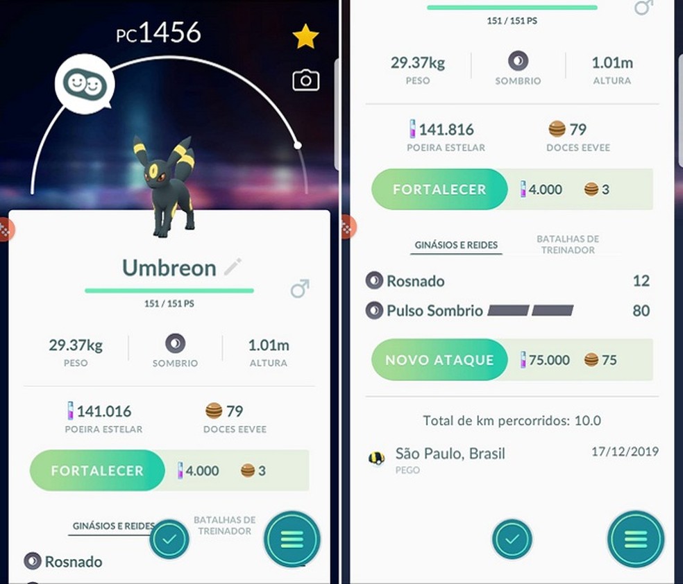 Como evoluir Eevee para Umbreon em Pokémon GO