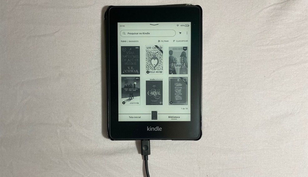 Desligar o Wi-Fi faz a bateria do Kindle durar mais — Foto: Giovana Guerra/TechTudo