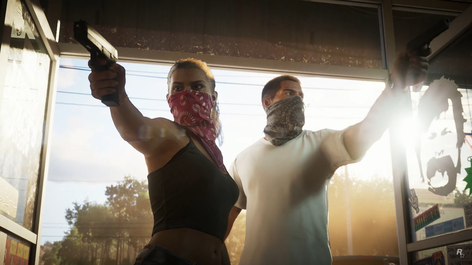 GTA 6 será protagonizado por casal no estilo 'Bonnie & Clyd', assim como apontado por rumores; trailer vazou e Rockstar decidiu liberar antes — Foto: Reprodução/Rockstar Games