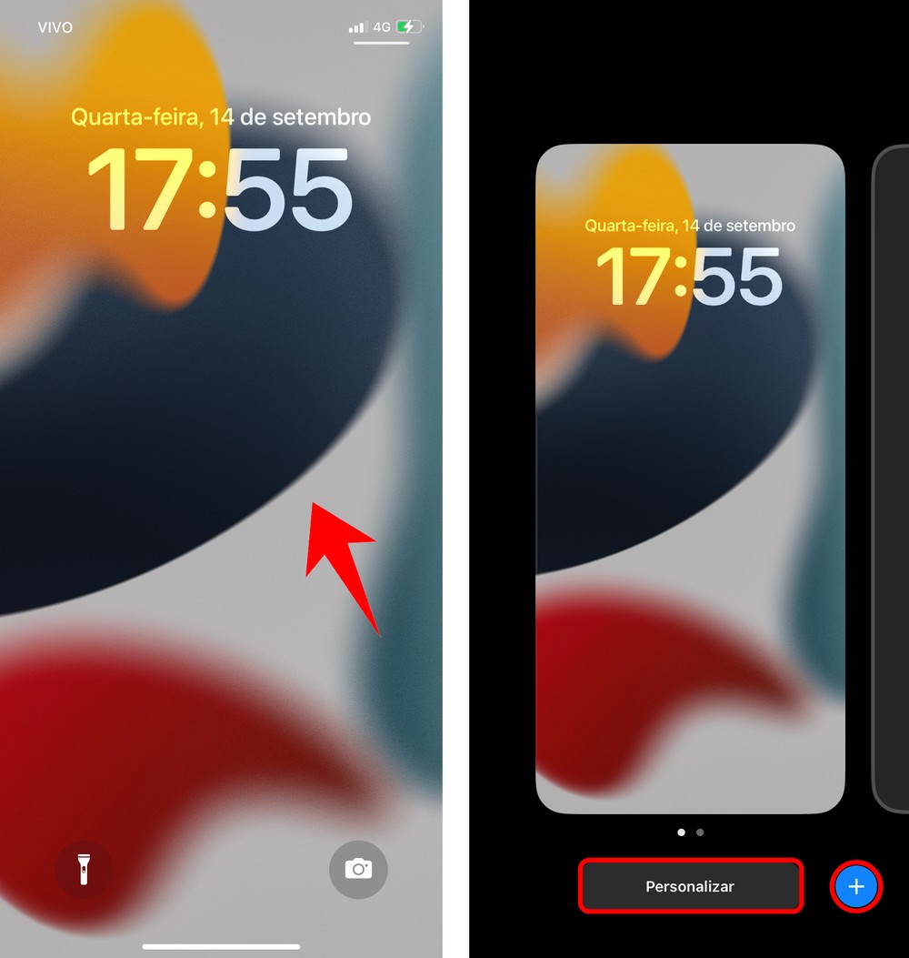iOS 16 como personalizar o papel de parede no iPhone