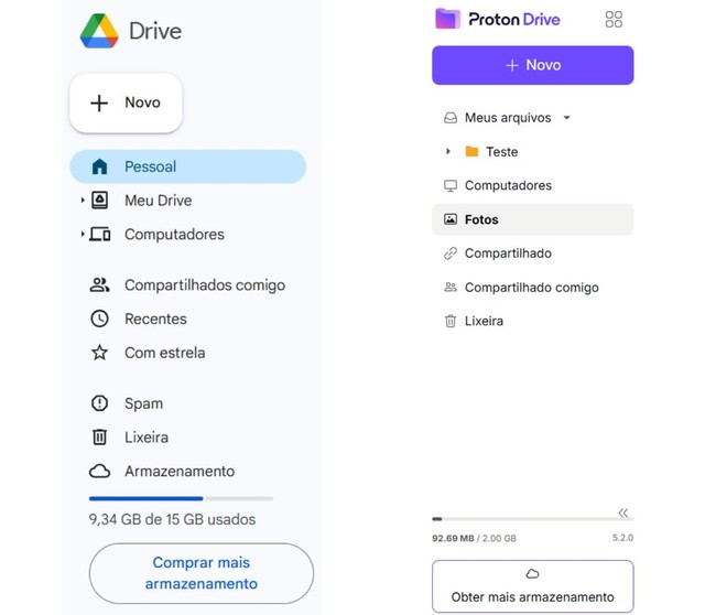 Proton Drive é melhor que o Google Drive? Compare os concorrentes