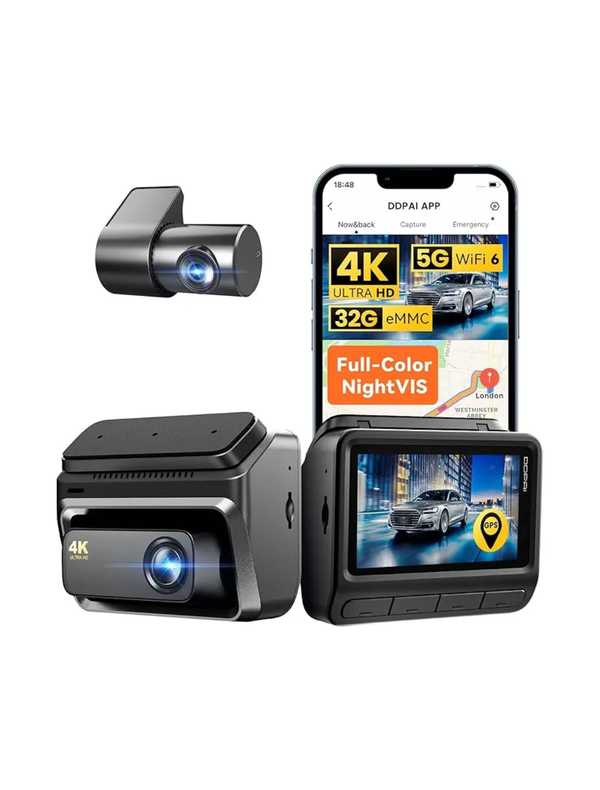 Câmera veicular DDPAI Z60 4K