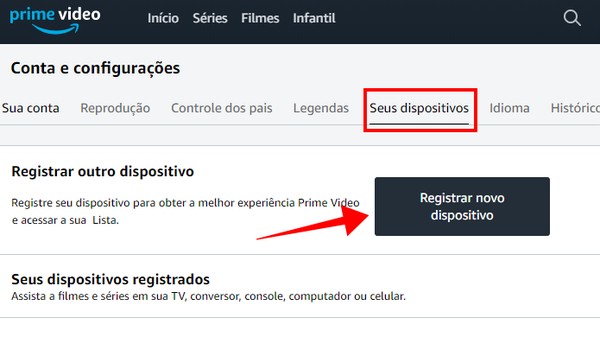 Registrar dispositivo amazon store