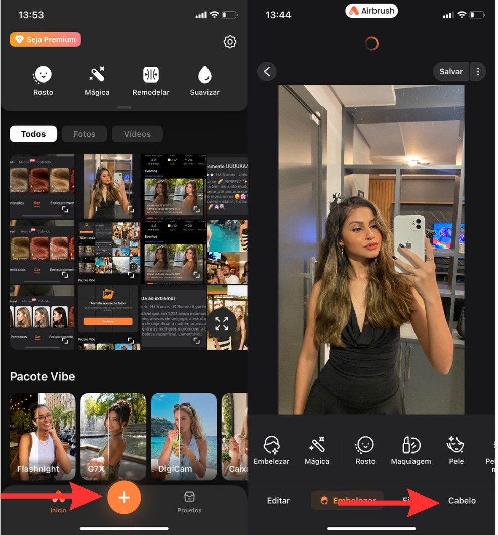  Reprodução/AirBrush