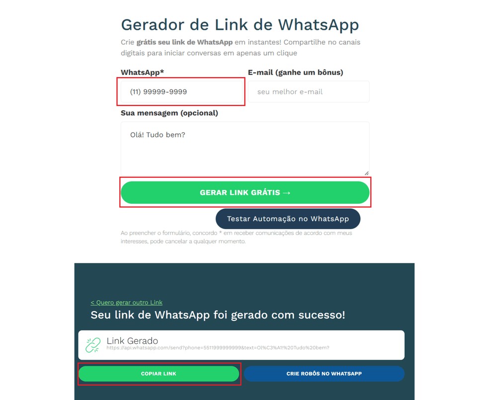 Como criar e colocar link do WhatsApp no Instagram (bio e stories)