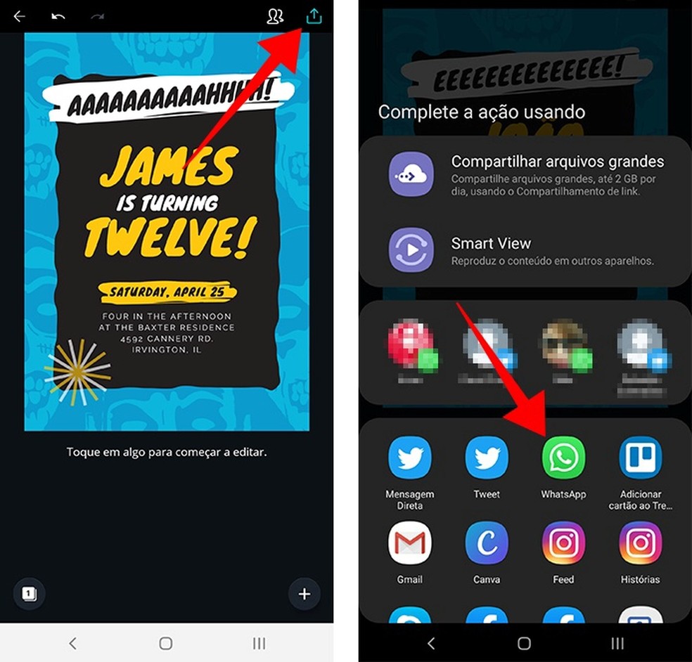 COMO FAZER UM CONVITE VIRTUAL DO SONIC PELO CELULAR (convite simples) /  Tutorial Canva 