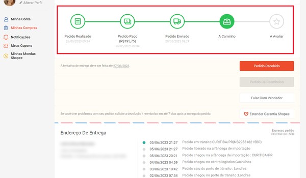 Como rastrear o pedido da Shopee: aprenda a acompanhar sua encomenda