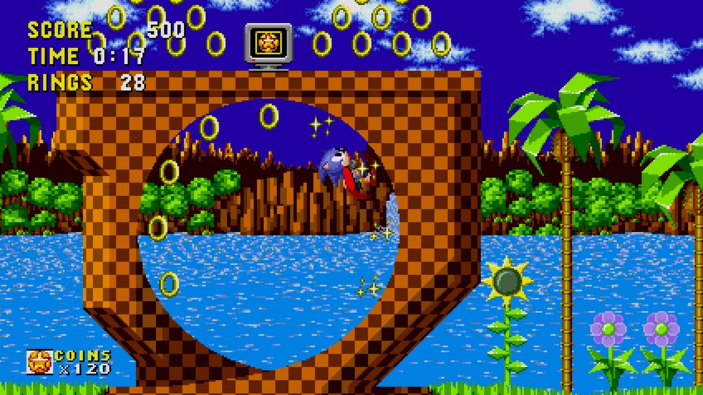 A Green Hill Zone ficou marcada na história dos games — Foto: Reprodução/Steam