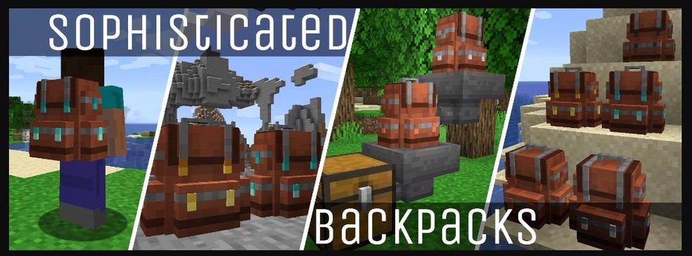 Mod Sophisticated Backpacks para o Minecraft — Foto: Divulgação/Curseforge