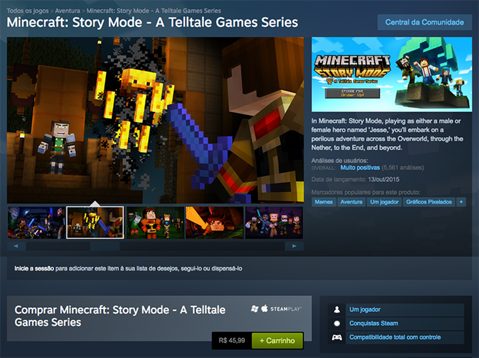 Minecraft: Story Mode, Software