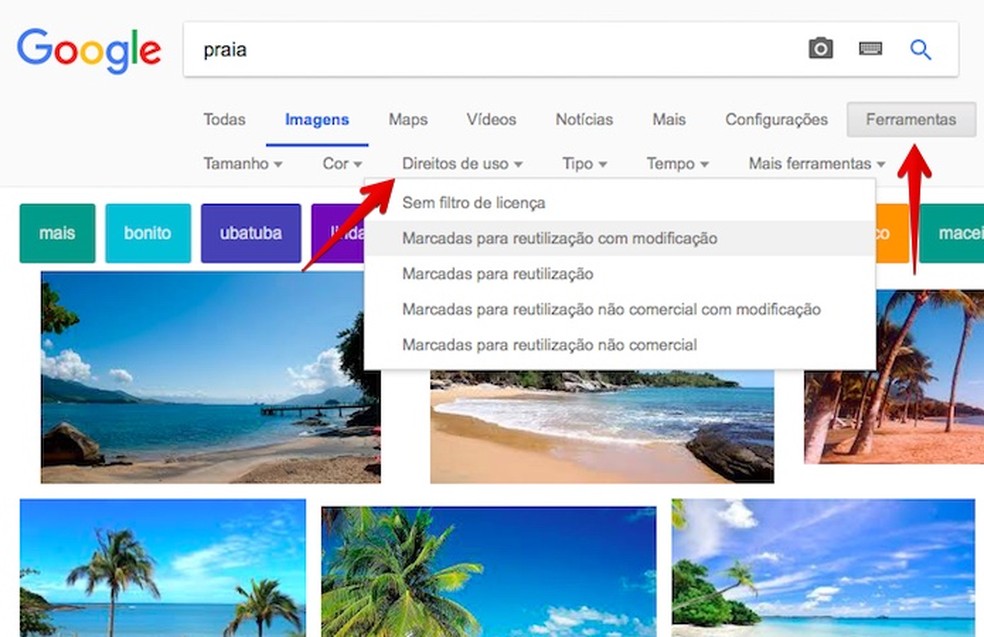 Como encontrar Imagens Sem Direitos autorais no Google