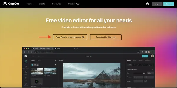 Editor de vídeos online e gratuito  Ficou mais fácil criar vídeos online –  Capcut