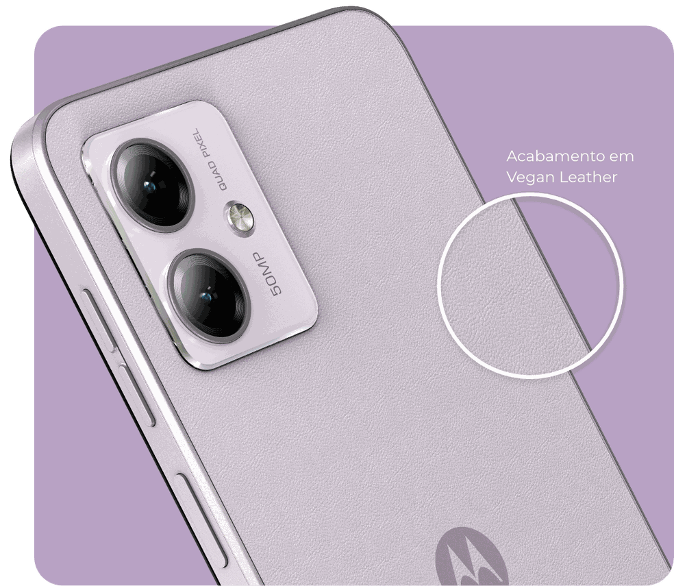 Edição especial do Moto G14 na cor lilac — Foto: Reprodução/Motorola