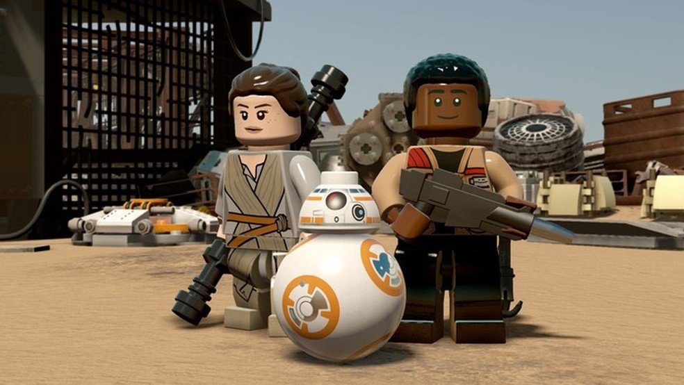 Relembre a primeira aventura de Rey, Finn e BB-8 em LEGO Star Wars: The Force Awakens — Foto: Divulgação/Warner Bros.