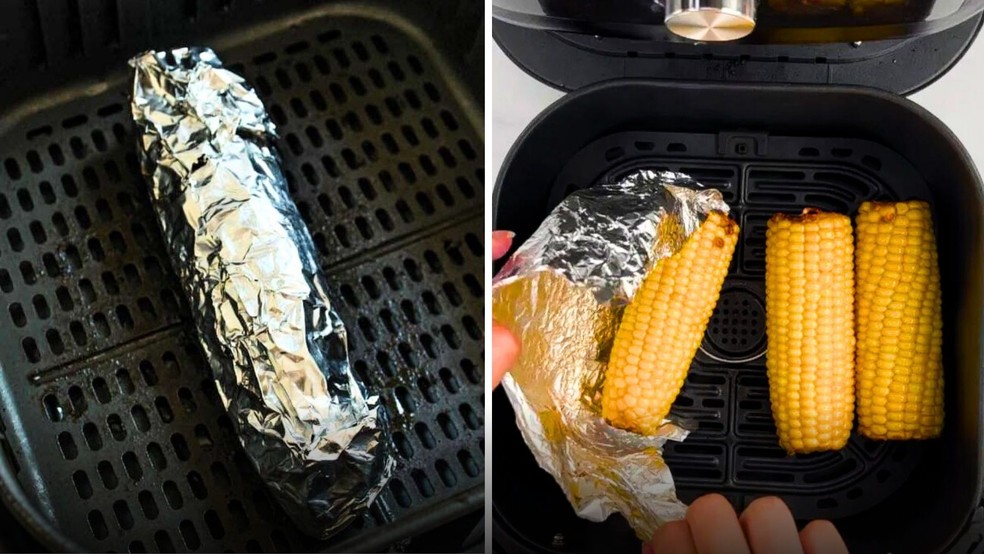 Pode colocar papel alumínio dentro da air fryer? Entenda se o material é um inimigo ou aliado da fritadeira de ar — Foto: Reprodução//J Cooking Odyssey e Aluminium Magazine