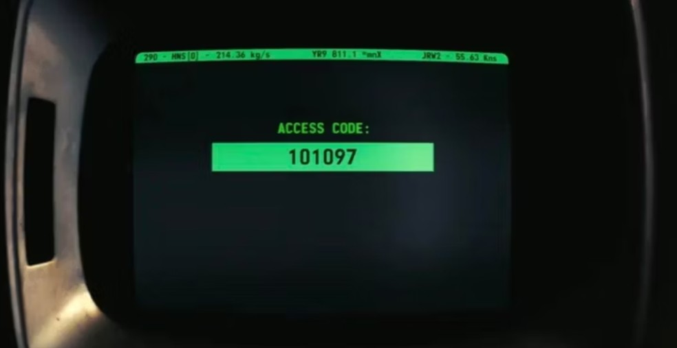 O código do primeiro Fallout — Foto: Reprodução/Prime Video