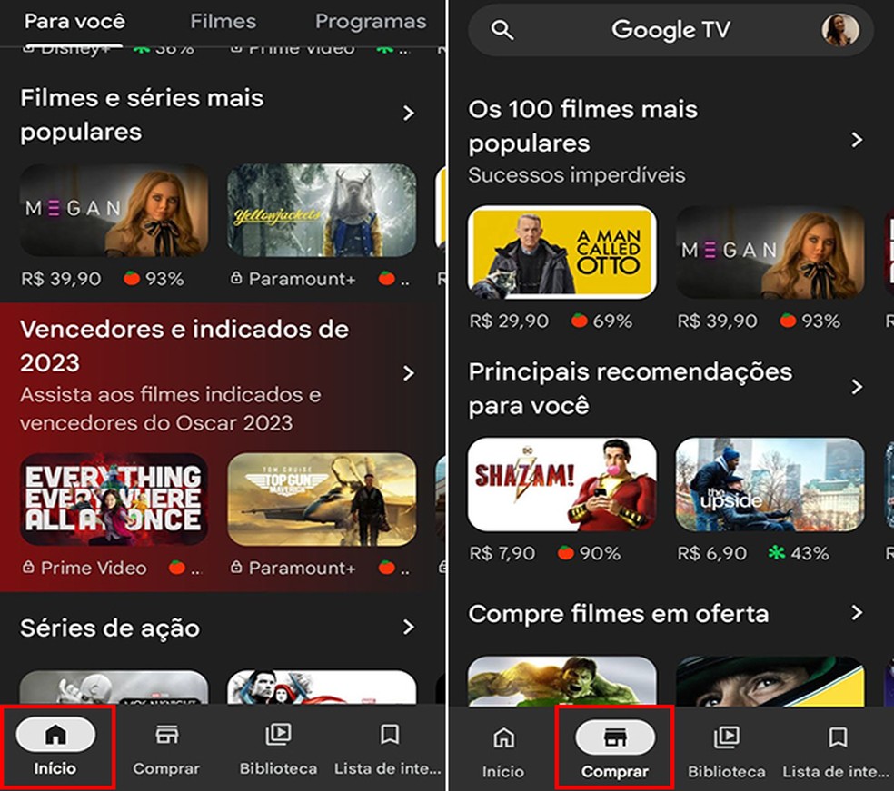 Regras de Utilização do Google Play Filmes e TV/Google TV