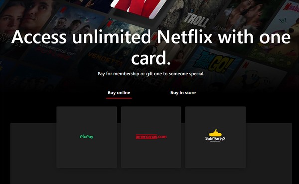Vários Cartões-presente Netflix Vales De Serviço De Assinatura