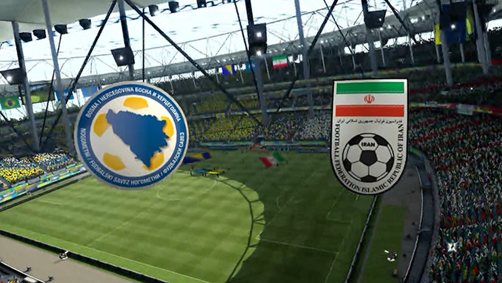 Simulação Copa do Mundo Fifa 2014: Bósnia x Irã (Foto: Reprodução/Murlo Molina) — Foto: TechTudo