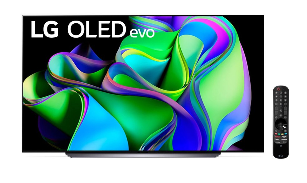 LG OLED evo C3 traz controle remoto com acesso aos principais serviços de streaming — Foto: Divulgação/LG