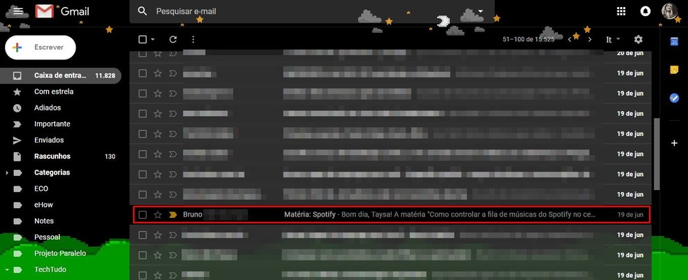 Como converter e-mail em nota no Gmail