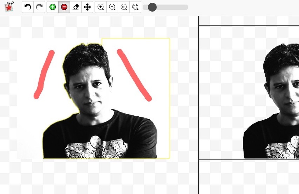 Como mudar o fundo da foto online