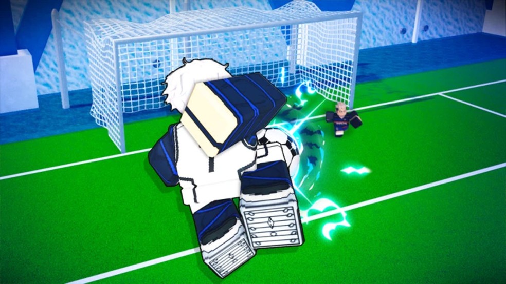 O estilo Kunigami de Blue Lock Rivals em Roblox permite realizar poderosos voleios — Foto: Reprodução/Roblox