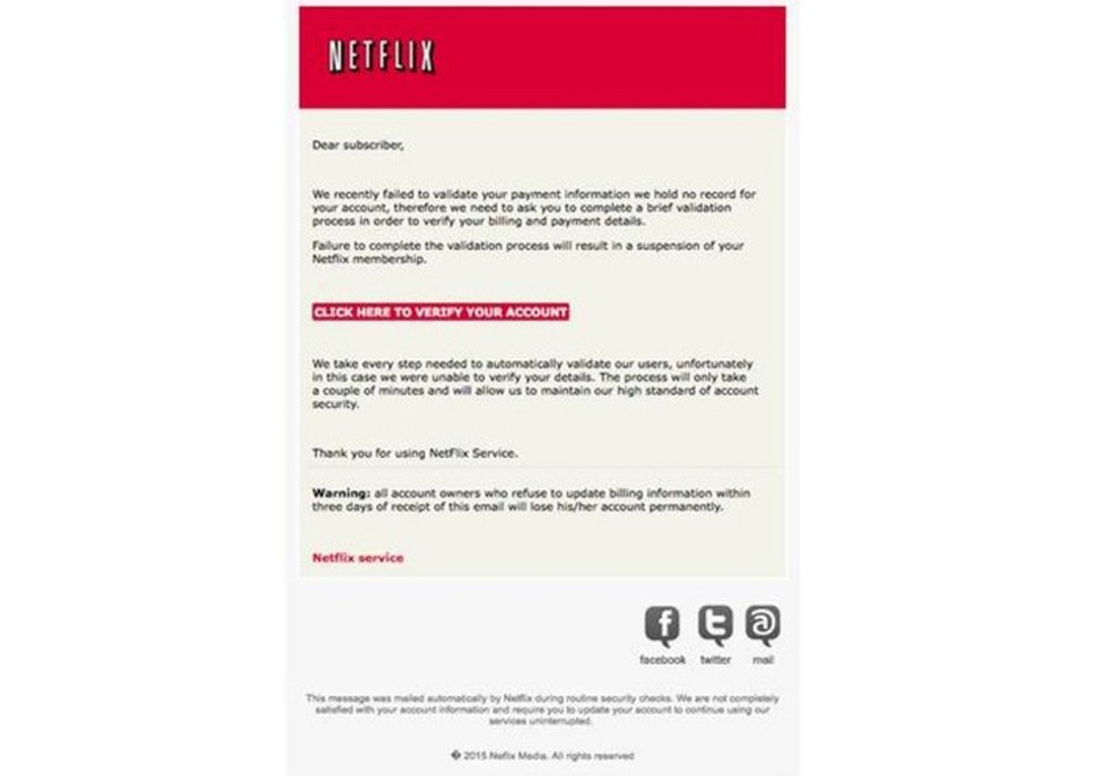 Netflix não exige confirmação do e-mail usado na criação de contas — e isso  é problemático ⁄ Manual do Usuário