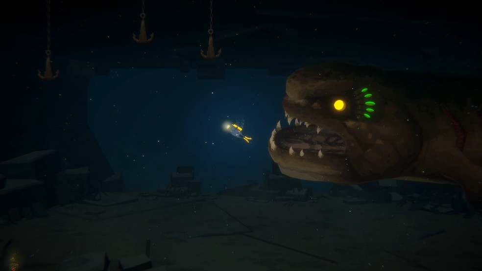 Em Dave the Diver, o jogador divide o tempo entre ser mergulhador e sushiman — Foto: Reprodução/Steam