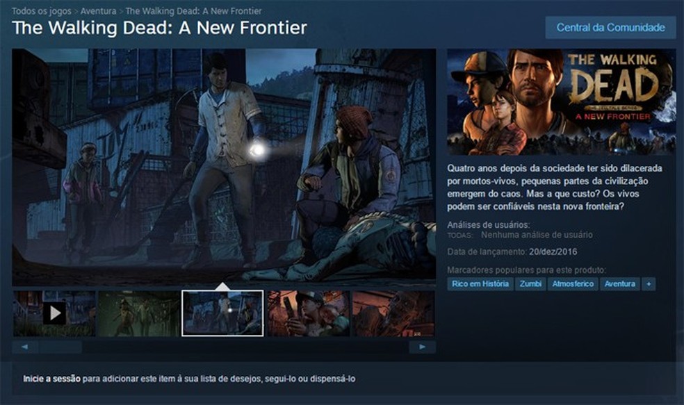 Requisitos mínimos para rodar The Walking Dead no PC