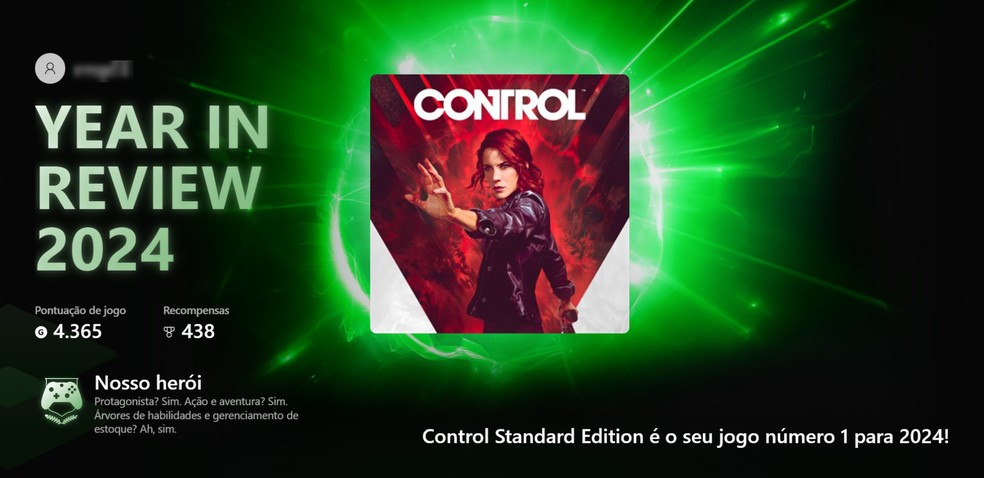 Veja sua retrospectiva de 2024 no Xbox — Foto: Reprodução/Róbson Martins
