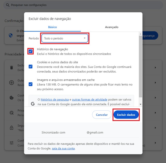 Como apagar o histórico de pesquisa do Google no celular e no PC