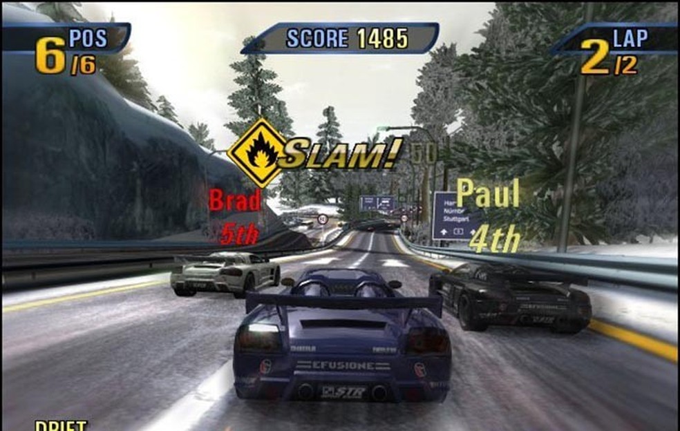 Velocidade e acidentes assustadores são os ingredientes principais de Burnout 3: Takedown — Foto: Reprodução