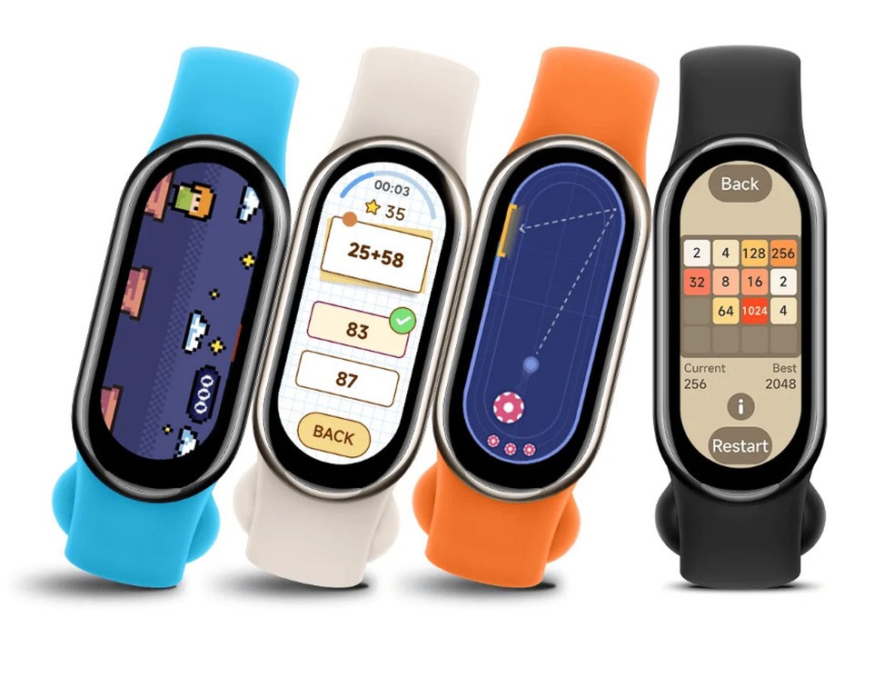 Mi Band 8 tem display AMOLED de alta qualidade — Foto: Reprodução/Xiaomi