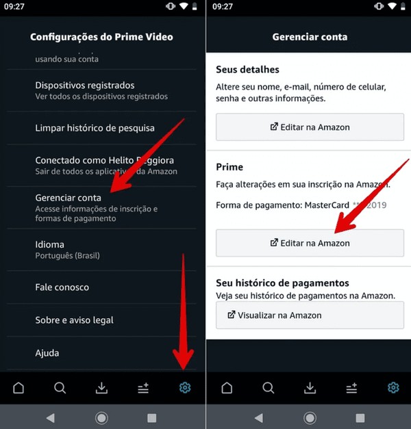 Gerenciar assinaturas - Ajuda do Acrobat para Android