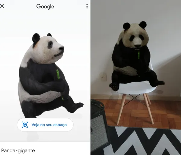 Google lança recurso que leva animais 3D para dentro de casa