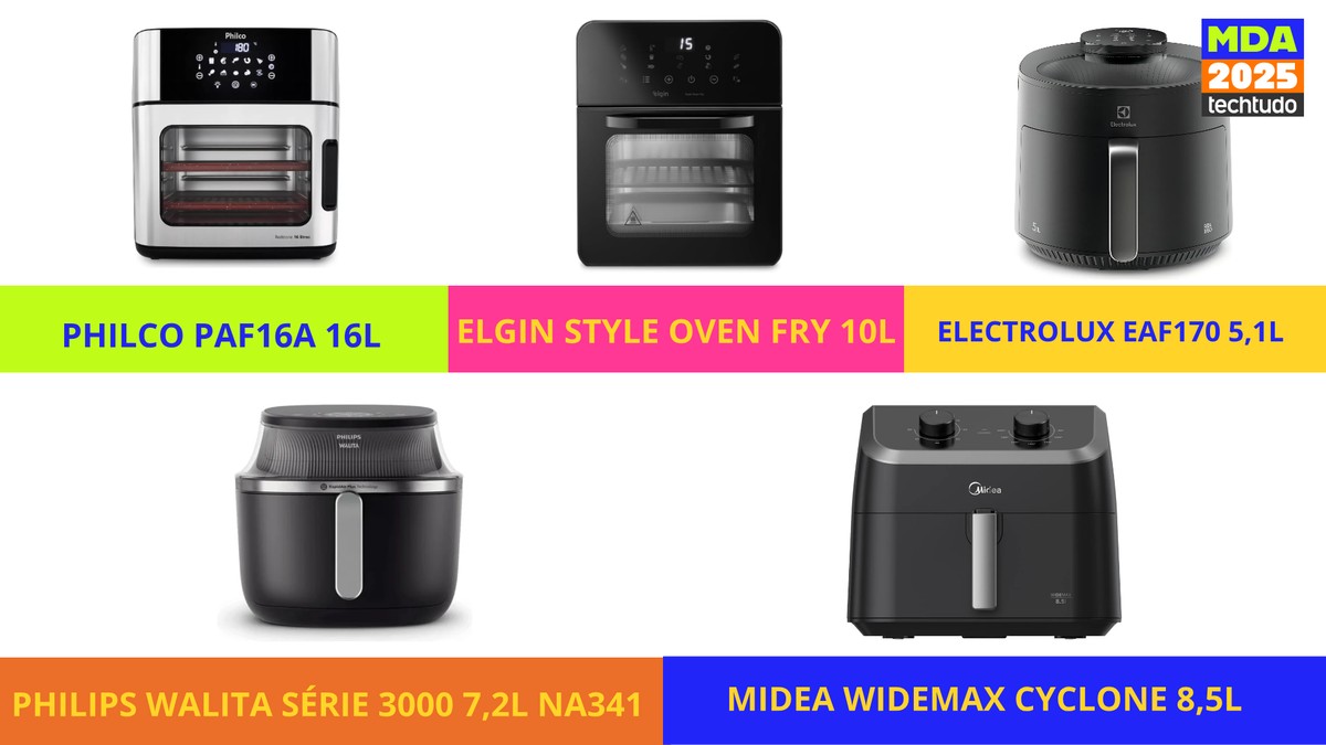 Melhor air fryer de 2025: conheça os finalistas e vote no MDA TechTudo