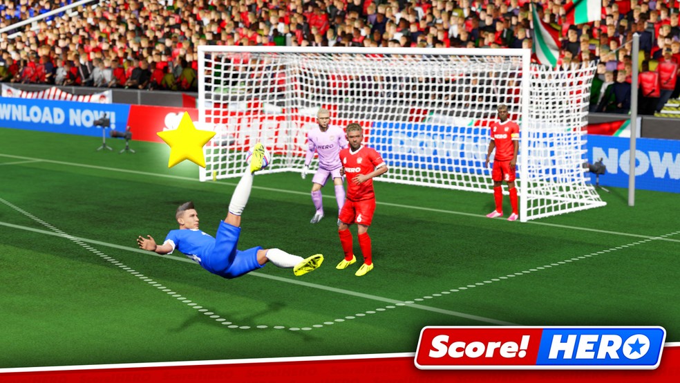 Marque golaços e decida partidas para seu time em Score! Hero — Foto: Reprodução/Google Play Store