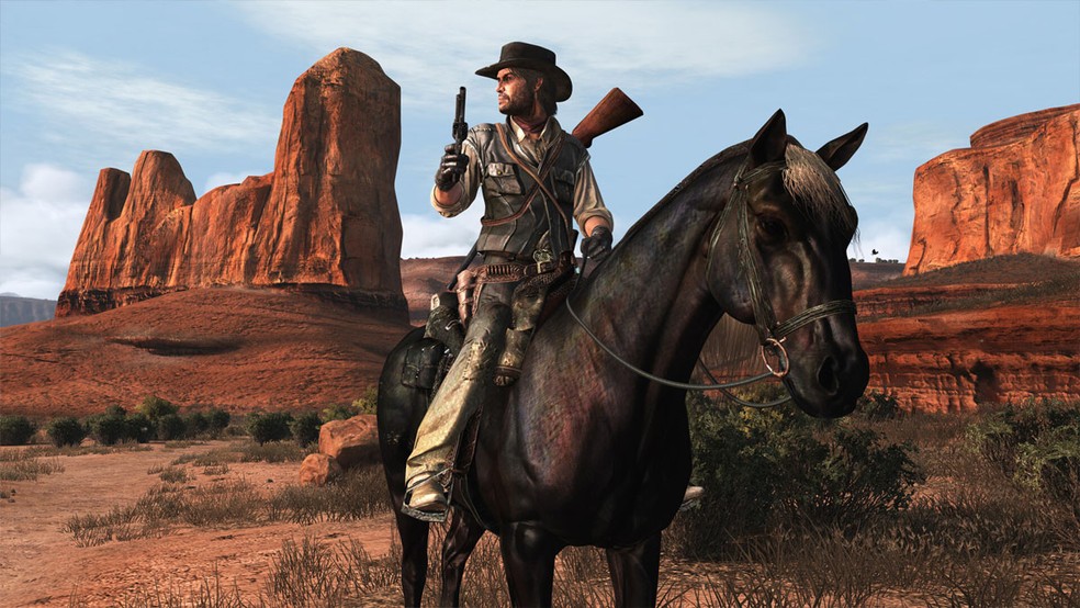 O clássico jogo de Velho Oeste Red Dead Redemption da Rockstar games chega finalmente ao PC após muita espera — Foto: Reprodução/Steam
