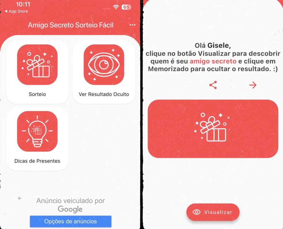  Reprodução/Gisele Souza