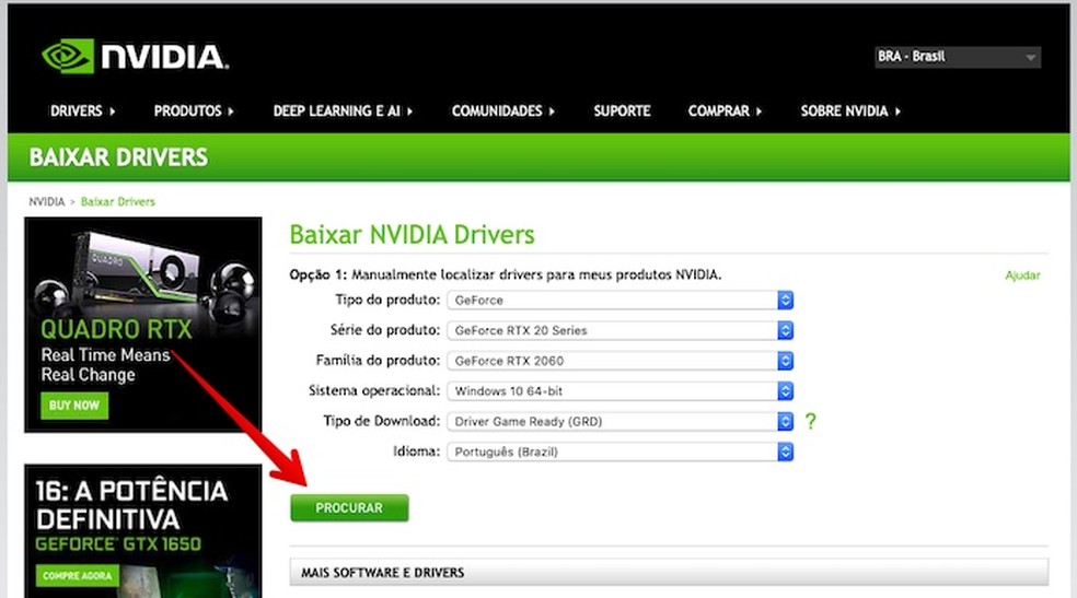 Como atualizar o driver de placas de vídeo Nvidia para Ray Tracing