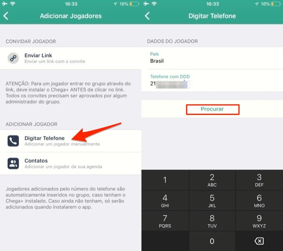 Como criar uma pelada com o Chega+