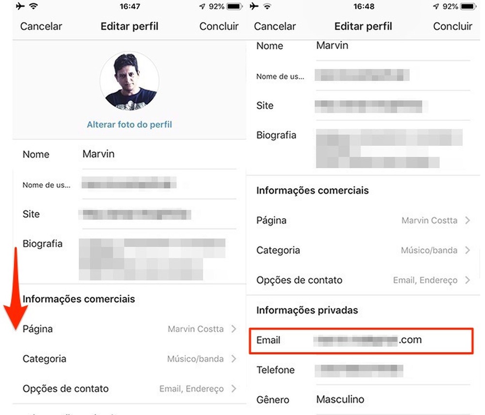 Como descobrir o e-mail do seu Instagram