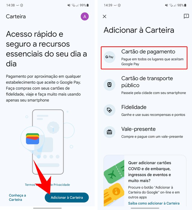 Como Cadastrar O Cartao No Celular