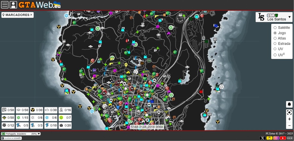 GTA Web é acessível online, via navegador web — Foto: Reprodução/Róbson Martins