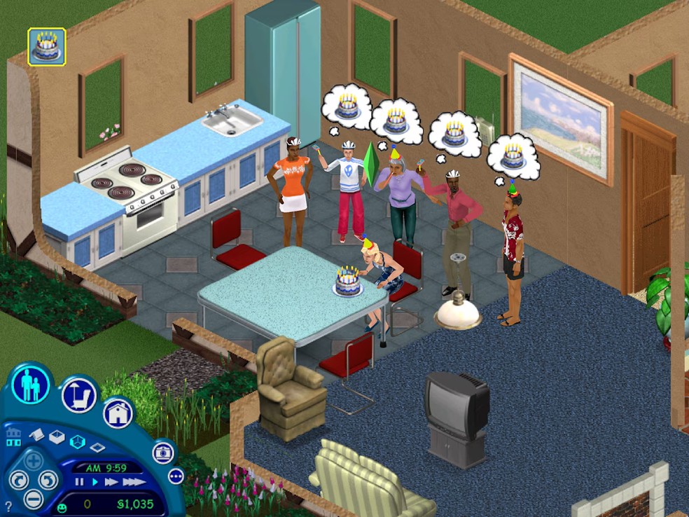 The Sims, lançado nos anos 2000, foi um marco para os jogos de simulação — Foto: Divulgação/Electronic Arts