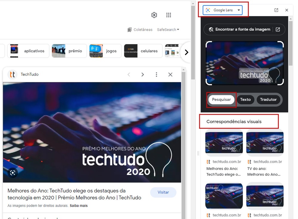 Google Lens online veja como usar a ferramenta no Windows e macOS