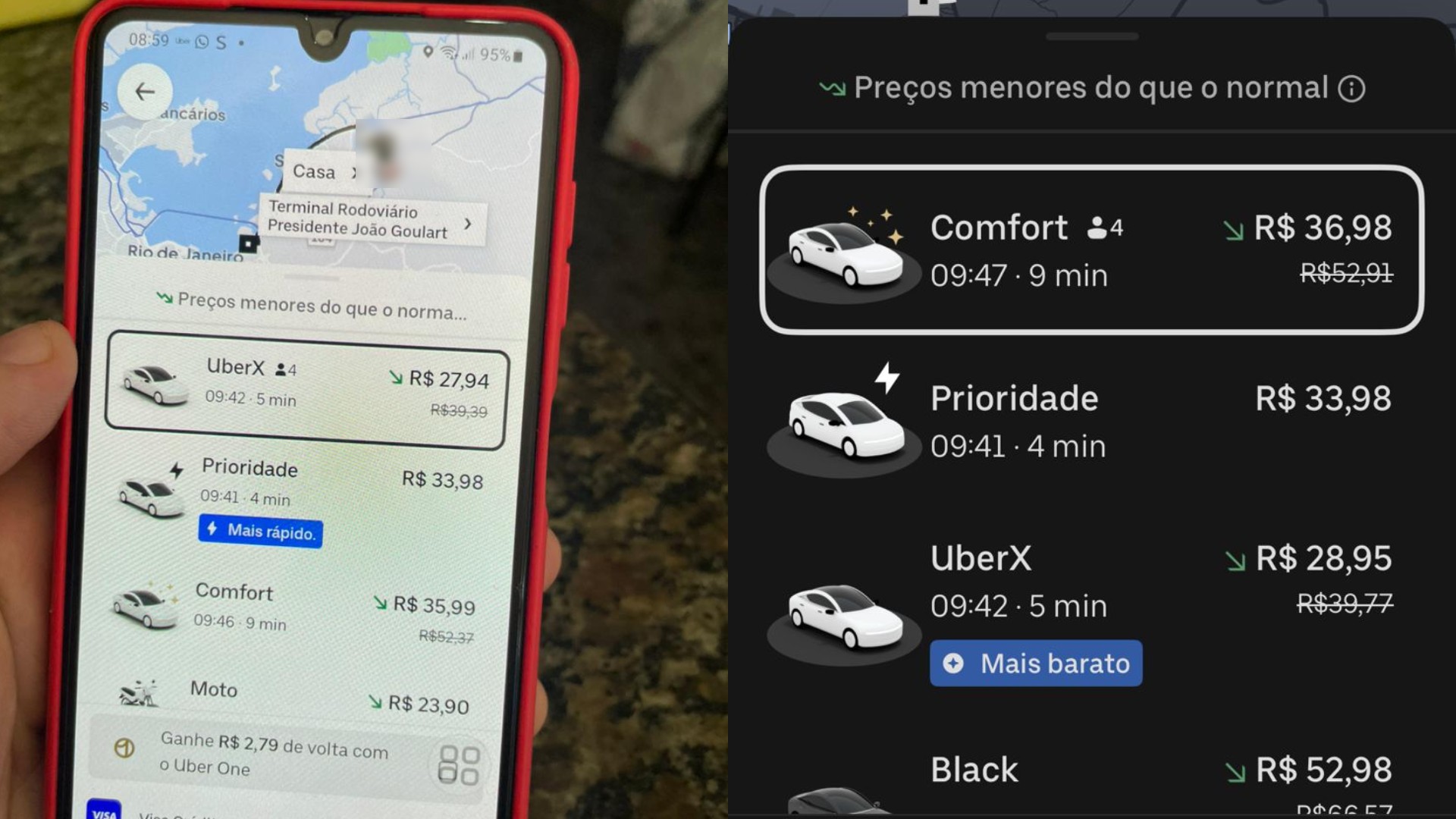 Uber cobra mais caro com bateria baixa? Entenda a precificação por vigilância